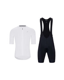 HOLOKOLO maillot corto y pantalón corto - AEROLITE - blanco/negro